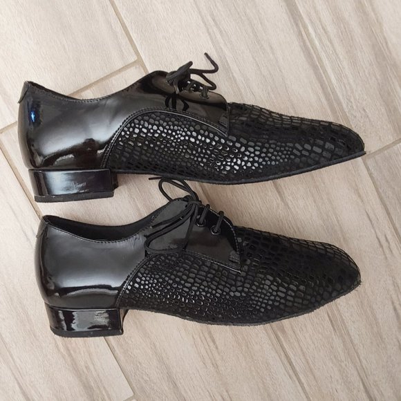 Dancer by Very Fine NWOB Mens Black Oxford.  Size 9.5 - Picture 4 of 5